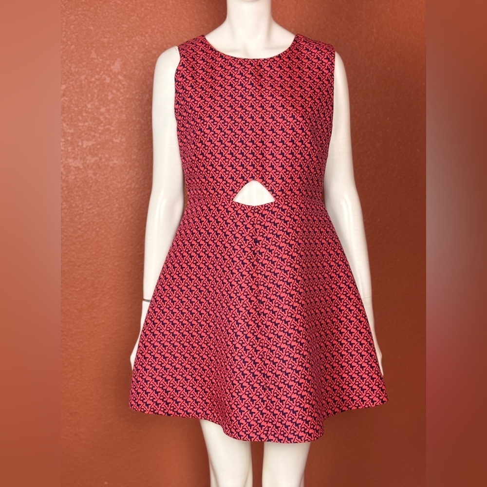 Blaque Label Pink and Black Mini Dress Size L. E93